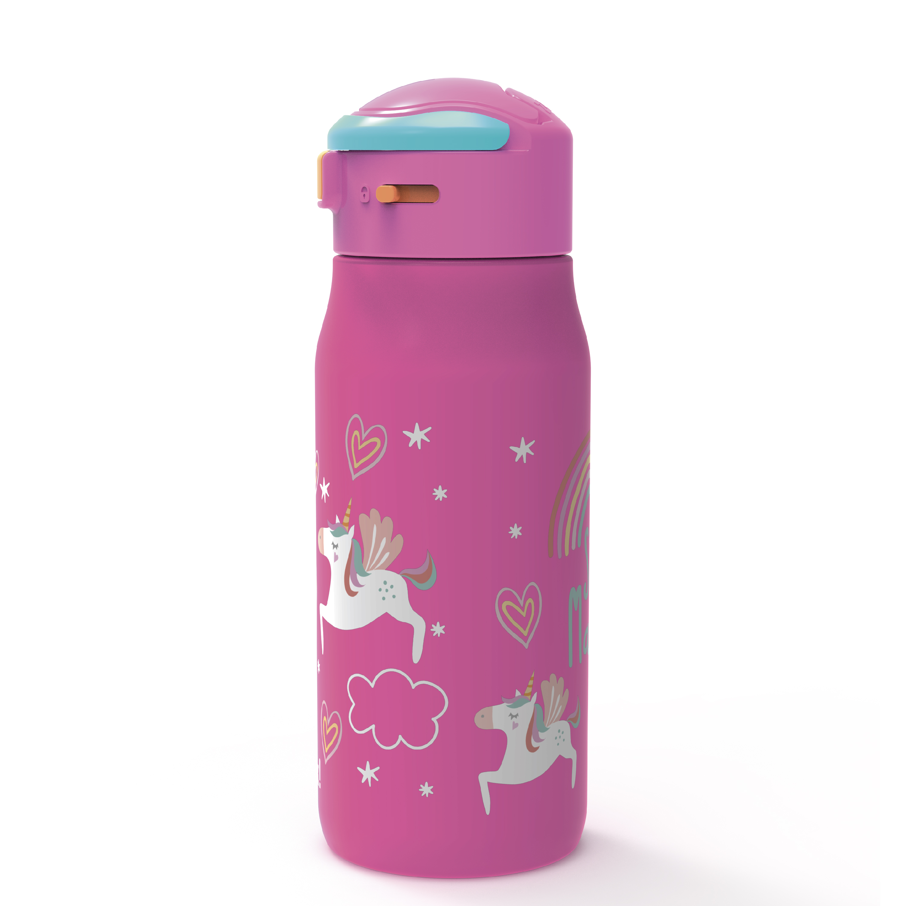 Zak Hydration 13.5 ounce Mesa Double Wall Insulated Stainless Steel Water Bottle, Unicorns slideshow image 3 Zak Hydration 13.5 ounce Mesa Double Wall Insulated Stainless Steel Water Bottle, Unicorns slideshow image 3