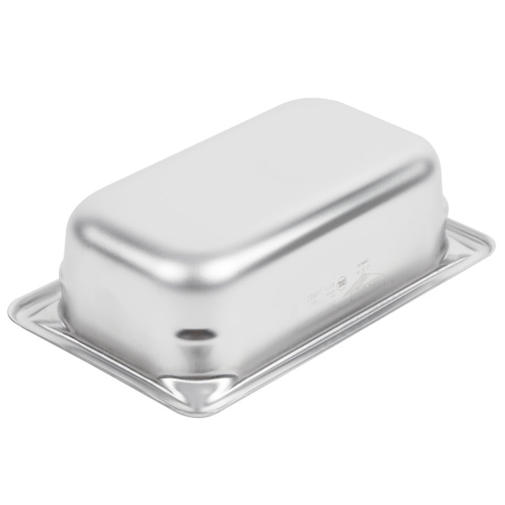 Ninth-size 2-inch-deep Super Pan V® stainless steel steam table pan