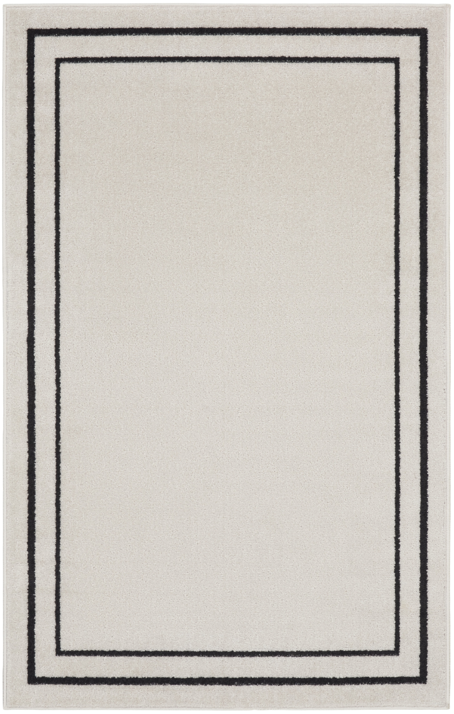 Nourison Nourison Essentials 3' x 5' Ivory Black Contemporary Rug