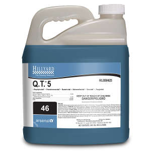 Hillyard, Arsenal® Q.T.®-5 Disinfectant Cleaner, Arsenal® One Dispenser 2.5 Liter Bottle