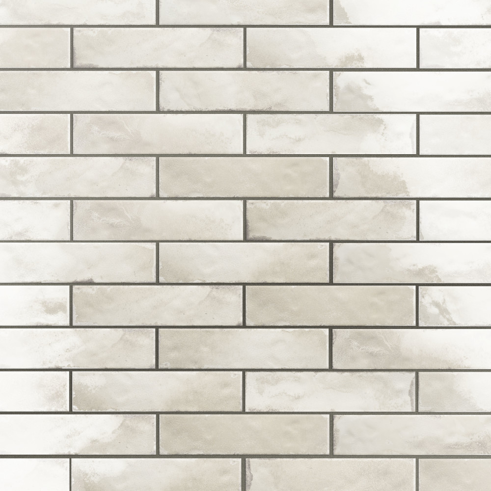 Luca Shell with Antimicrobial Glaze 3-1/8 in. x 12-3/8 in. Ceramic Wall Tile