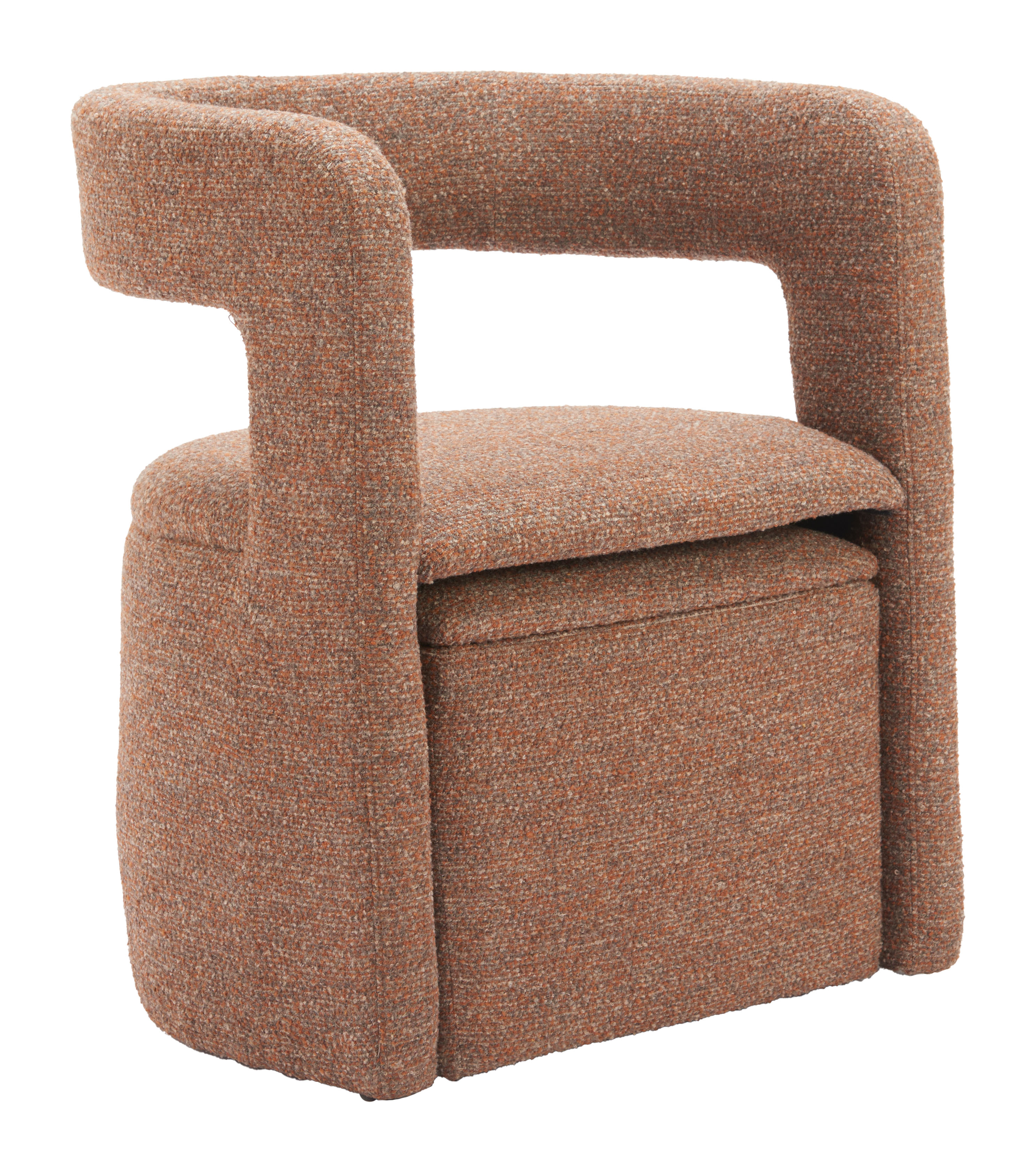 Atria Accent Chair & Ottoman Tawny Brown product image