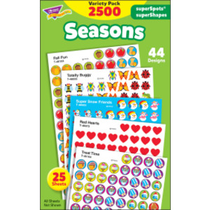 Seasons superSpots®/superShapes VarPk, 2500 unidades