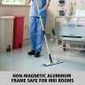 RUBQ560YW, Rubbermaid Commercial, HYGEN, Aluminum Hook & Loop Mop Frame, 18"