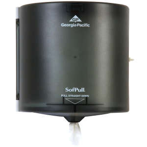 Georgia Pacific, SofPull®,  Center Pull Towel Dispenser, Translucent Smoke