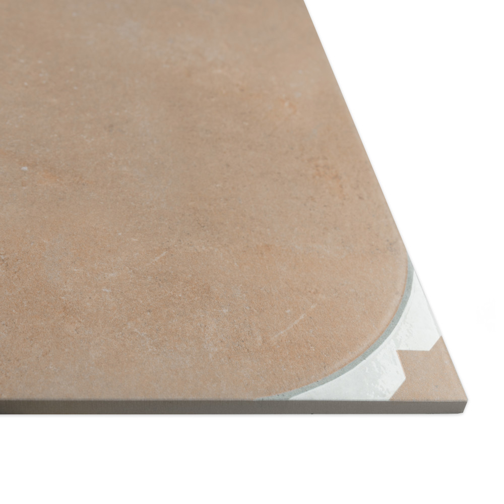 Tetuan Cotto 17-3/8 in. x 17-3/8 in. Porcelain Floor and Wall Tile