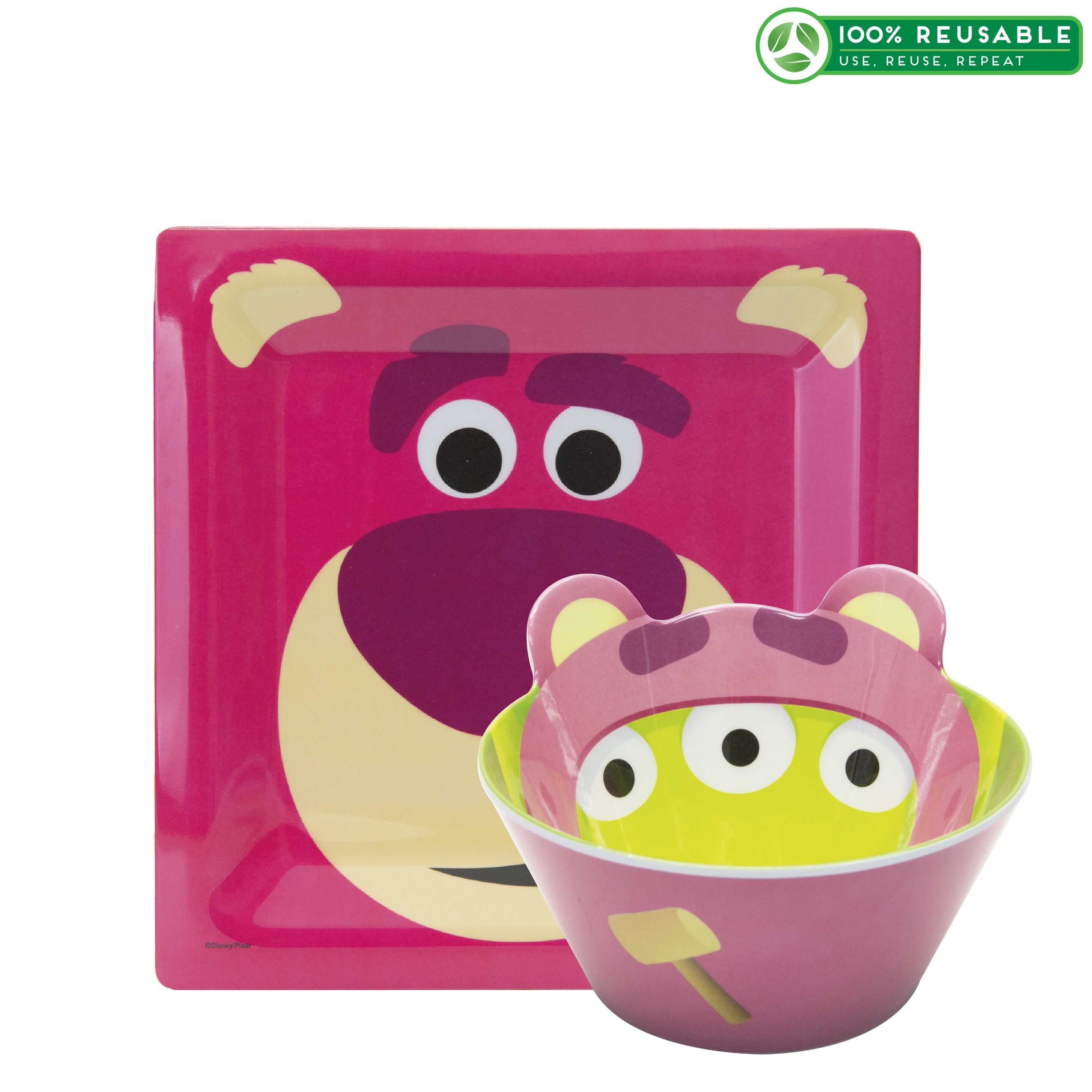 Disney and Pixar Toy Story 4 Plate and Bowl Set, Lotso, 2-piece set slideshow image 1 Disney and Pixar Toy Story 4 Plate and Bowl Set, Lotso, 2-piece set slideshow image 1