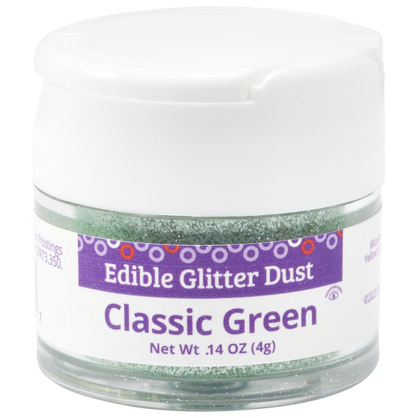 Classic Green Dust 4g - Red 3 Free Edible Glitter