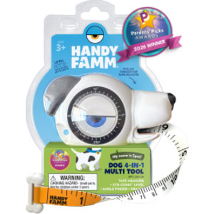 Spot the Dog&trade; 4-in-1 Kids Tape Measure &ndash; 8 ft Measuring Tool with Level & Angle Finder, STEM Learning Tool for Kids