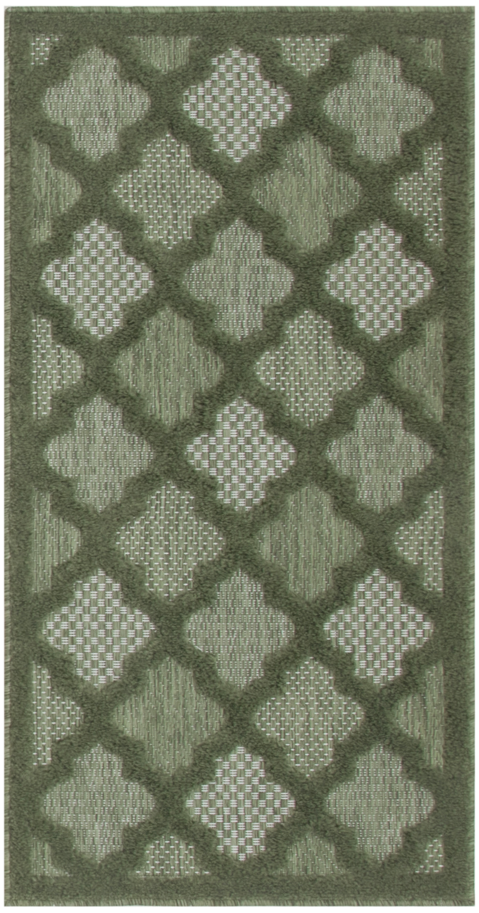 Nourison Easy Care 2' x 4' Green Modern Rug