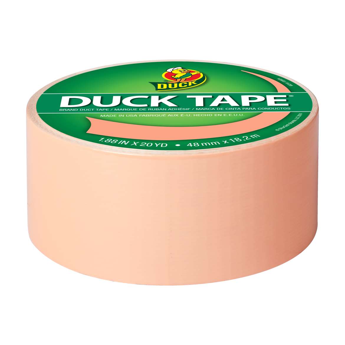 Color Duct Tape Peachy, 1.88 in. x 20 yd. Duck Brand