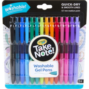 Take Note! Washable Gel Pens, Pack of 14