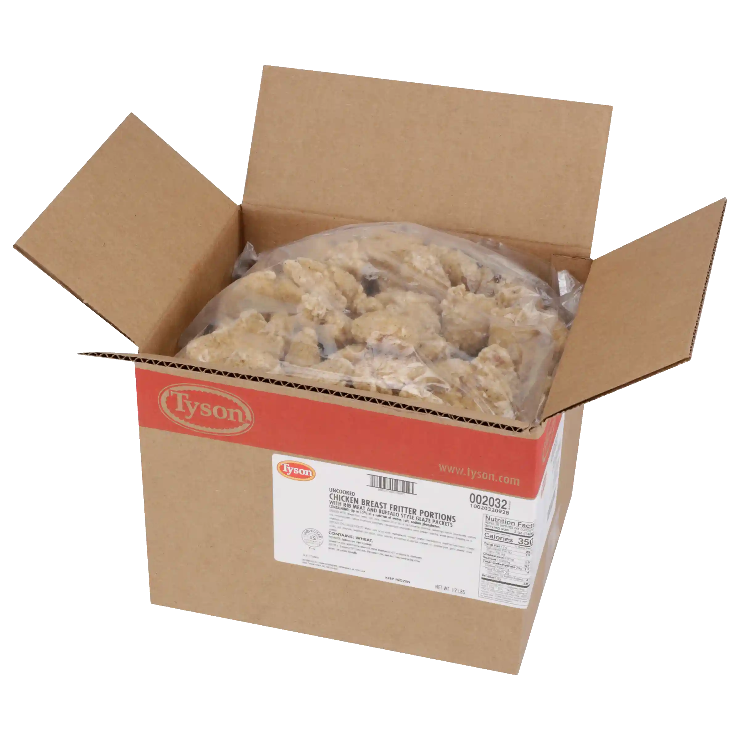 Tyson® Uncooked Chicken Breast Chunk Fritters with Buffalo Style Glaze Packets_image_4