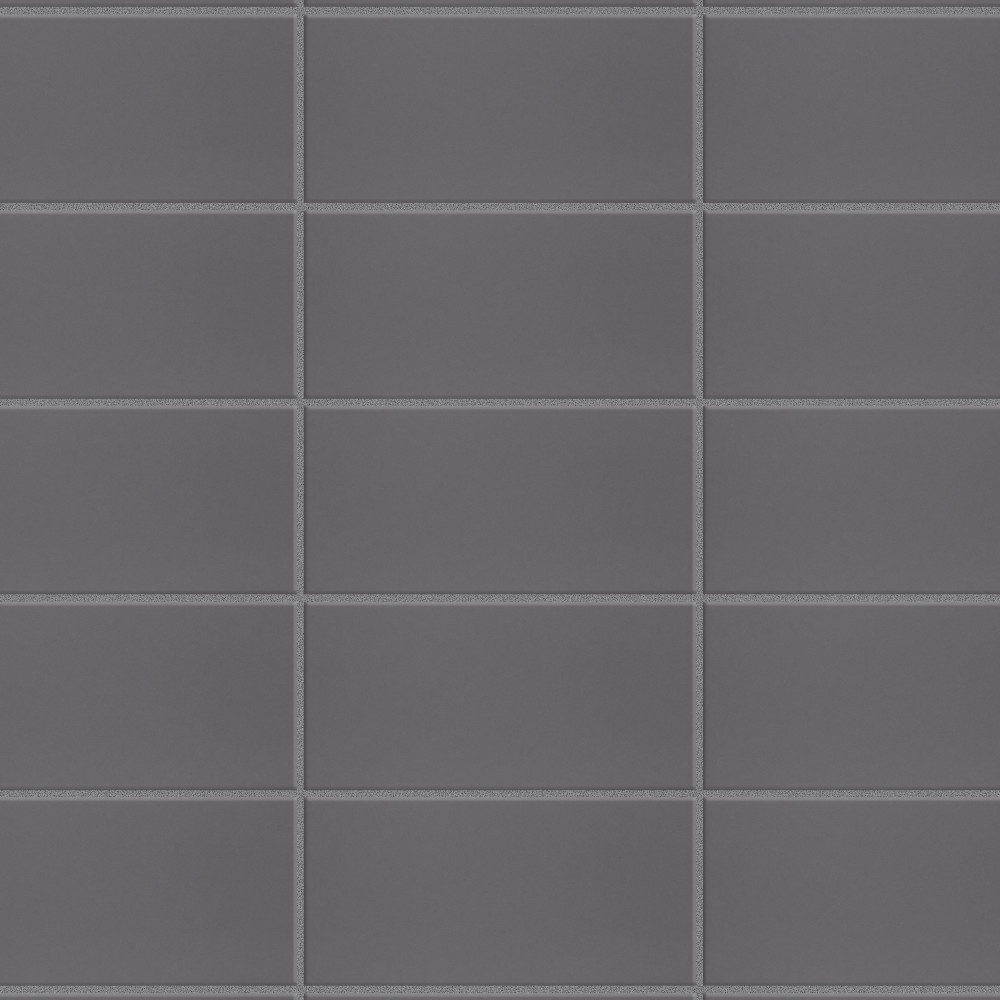 BioTech Piscina Brick Dark Grey Matte 4.75x9.63 Rectangle Porcelain Floor and Wall Digital Pattern