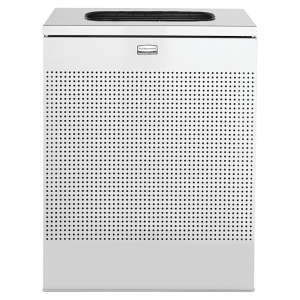 Rubbermaid Commercial, Silhouettes, Large, 22.5 gal, Metal, Stainless Steel, Rectangle, Receptacle