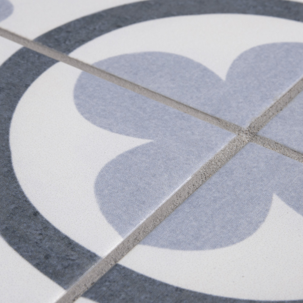 Amberes Azul II 13 in. x 13 in. Ceramic Floor and Wall Tile