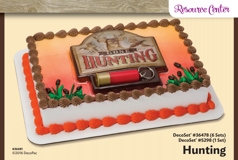 Hunting  Cake Decorating Instruction Card  DecoPac