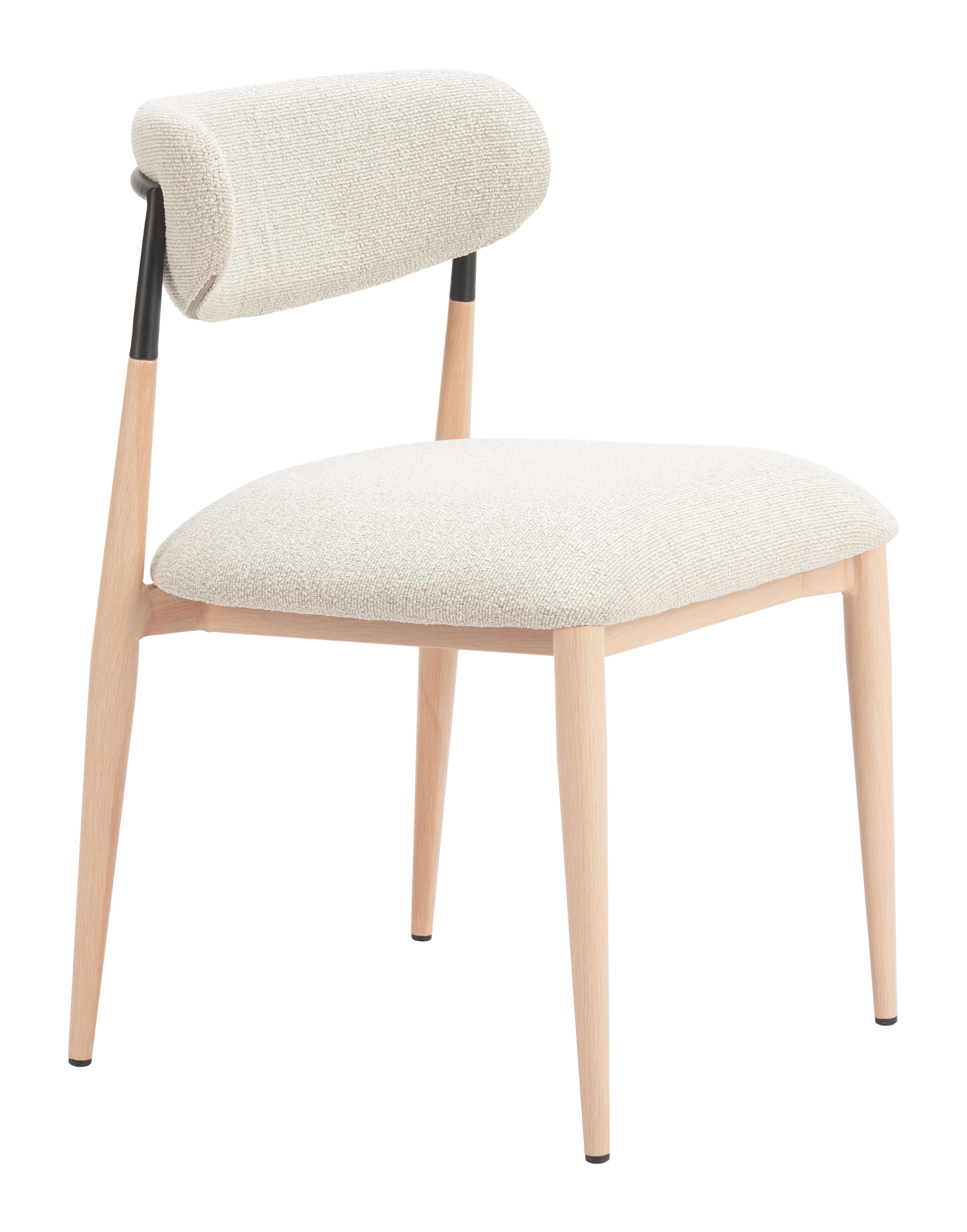 Equinox Armless Dining Chair (Set of 2) Oyster Gray & Natural product image