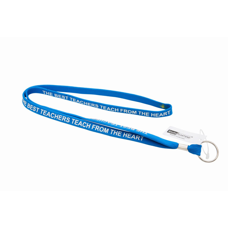 Teacher Lanyard, Flat Style, Ring