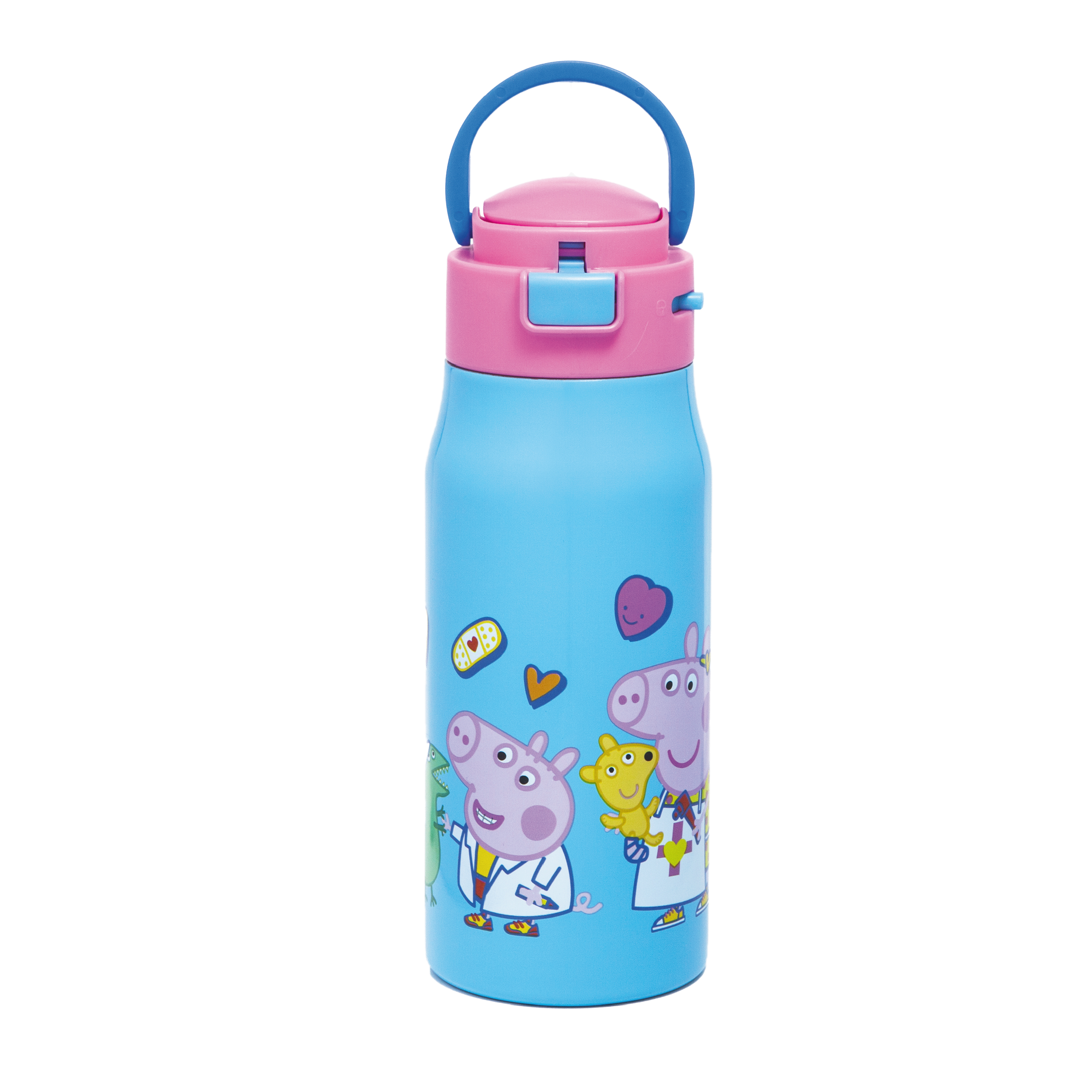 Peppa Pig 13.5 ounce Mesa Double Wall Insulated Stainless Steel Water Bottle, Peppa and Friends slideshow image 3