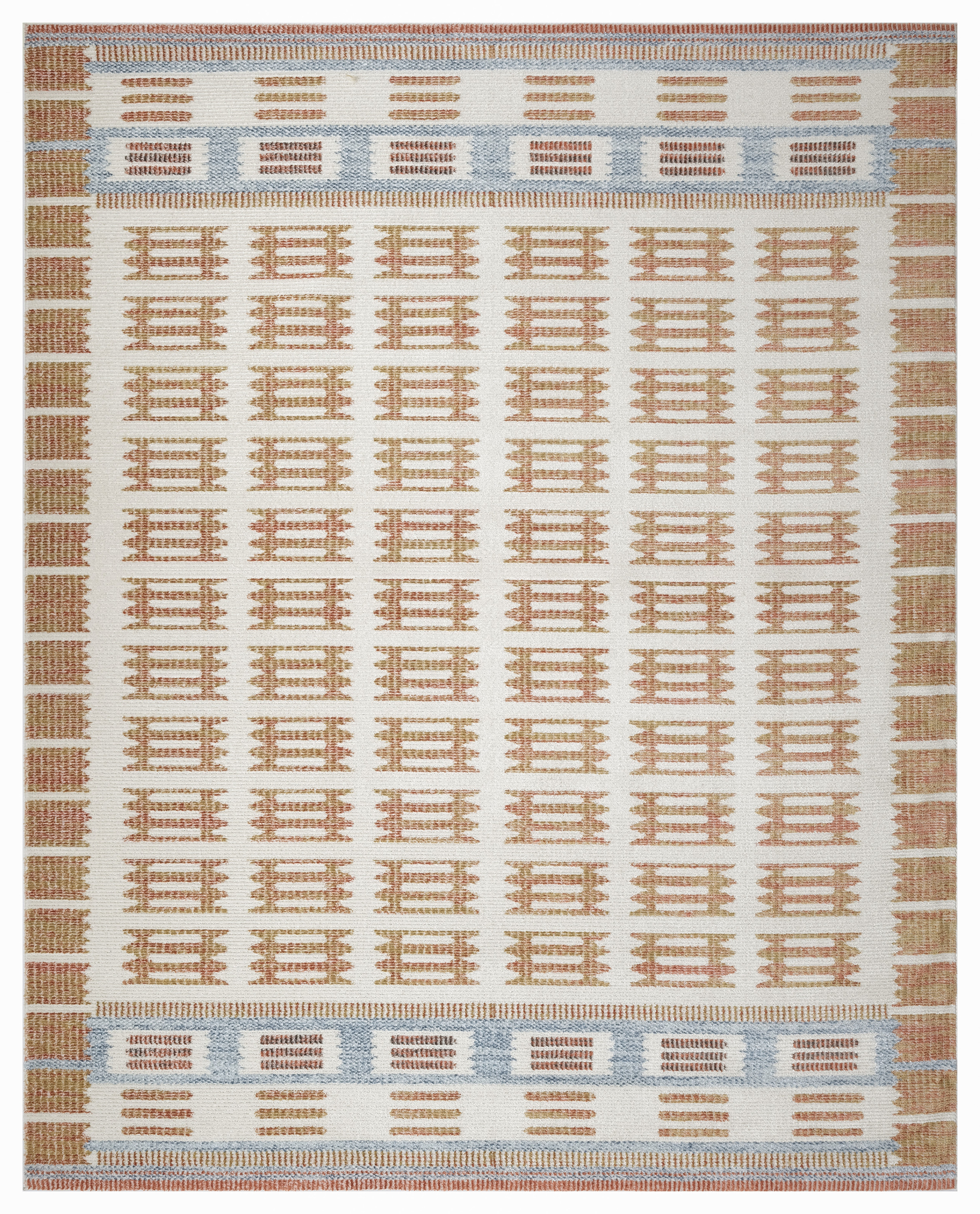 Nourison Nordic 8' x 10' Ivory Rust Modern Indoor Rug