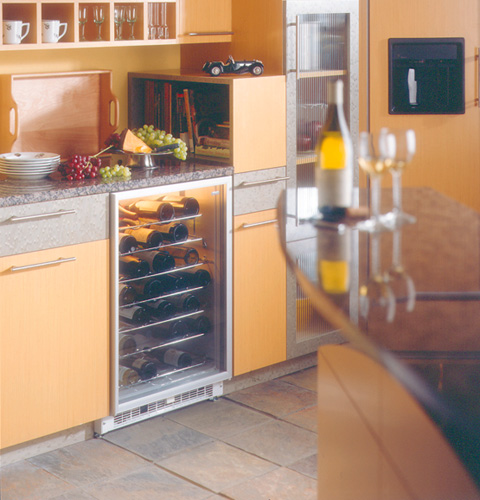 GE Monogram® Wine Chiller with 7 Slide-Out Shelves and Temperature-Control