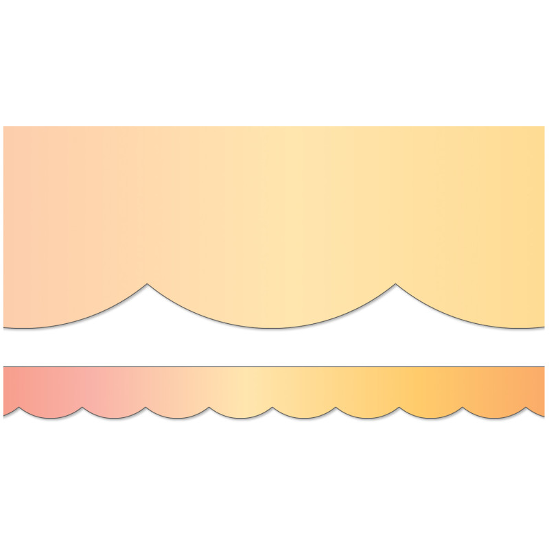 Simply Safari Safari Sunset Scalloped Border, 39 Feet