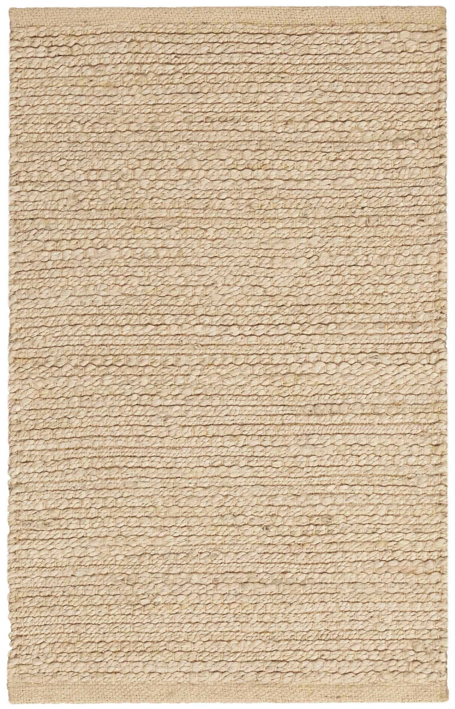 Nourison Natural Jute 2' x 3' Bleached Farmhouse Indoor Rug