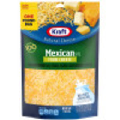 Kraft Mexican Style Four Cheese Shredded Cheese, 16 oz Bag
