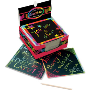 Scratch Art&reg; Box of Rainbow Mini Notes