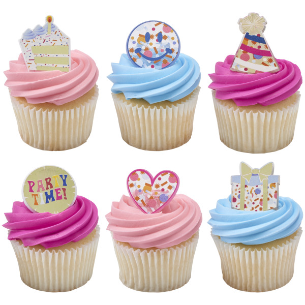 Packed Party Party Time Assortment Cupcake Rings