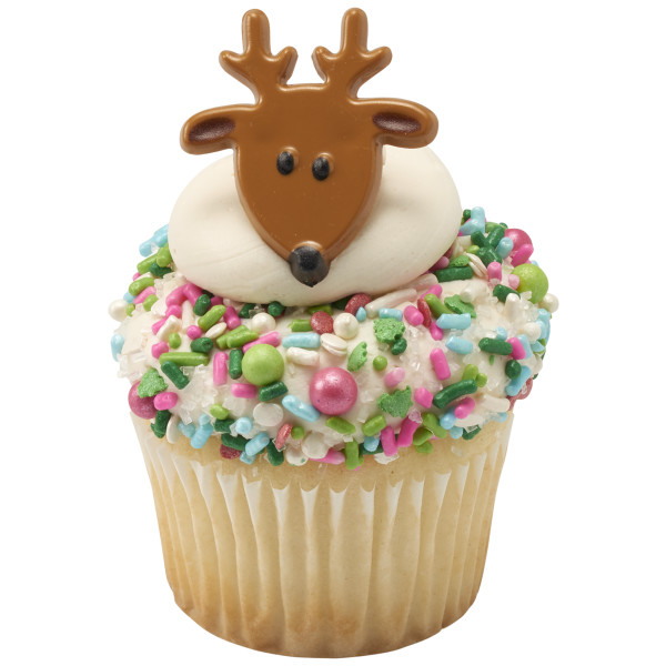 Reindeer Face Cupcake Rings