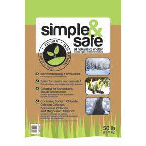 PVC8359875, Kissner Milling Company, Simple & Safe Ice Melter, 50 lb Bag