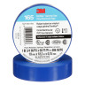 3M™ Temflex™ Vinyl Electrical Tape 165 Blue 3/4 in x 60 ft (19 mm x 18 m) 100 Rolls/Case