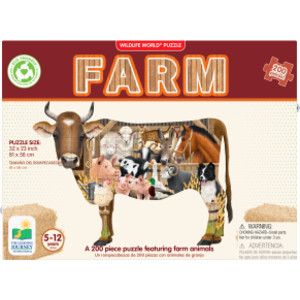 Wildlife World - Farm Puzzle, 200 Pieces