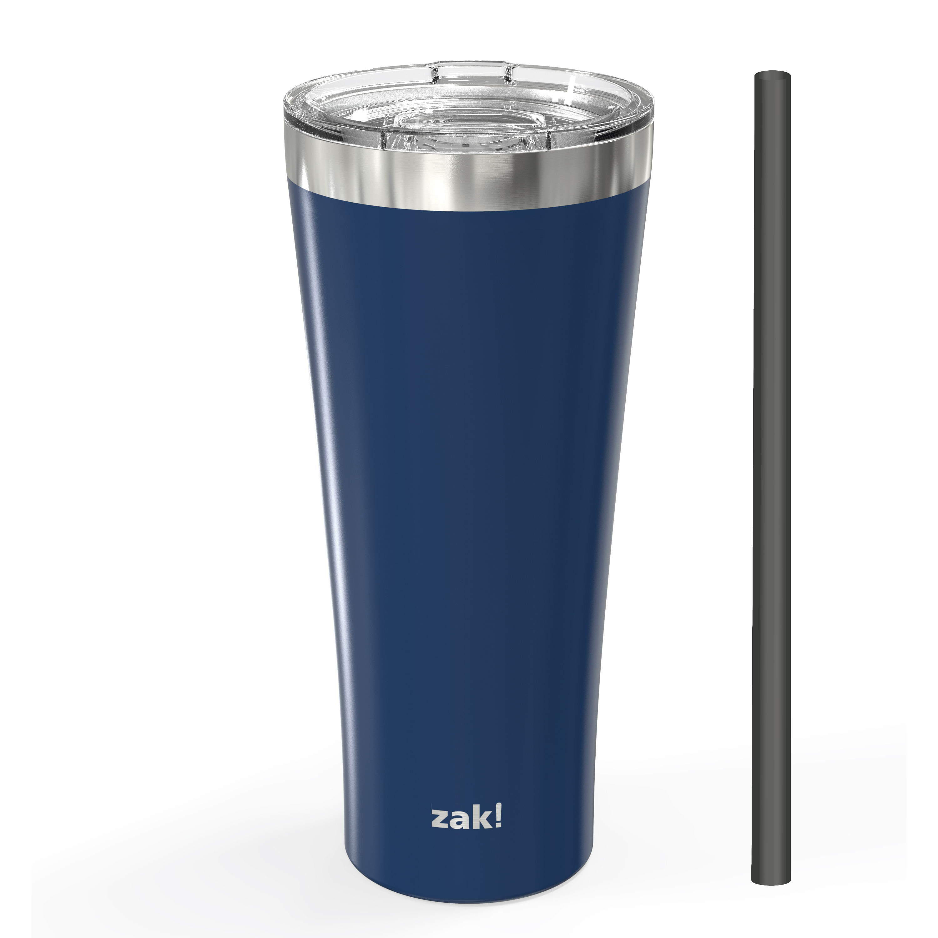 Alpine 30 ounce Stainless Steel Vacuum Insulated Tumbler with Straw, Indigo image