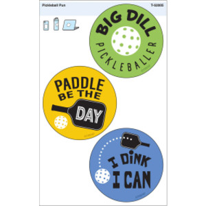 Pickleball Pun Vinyl Stickers, Pack of 3