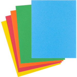 Bright Color Craft Paper, 8.5 x 11 Inches, 5 Assorted Colors, 25 Sheets