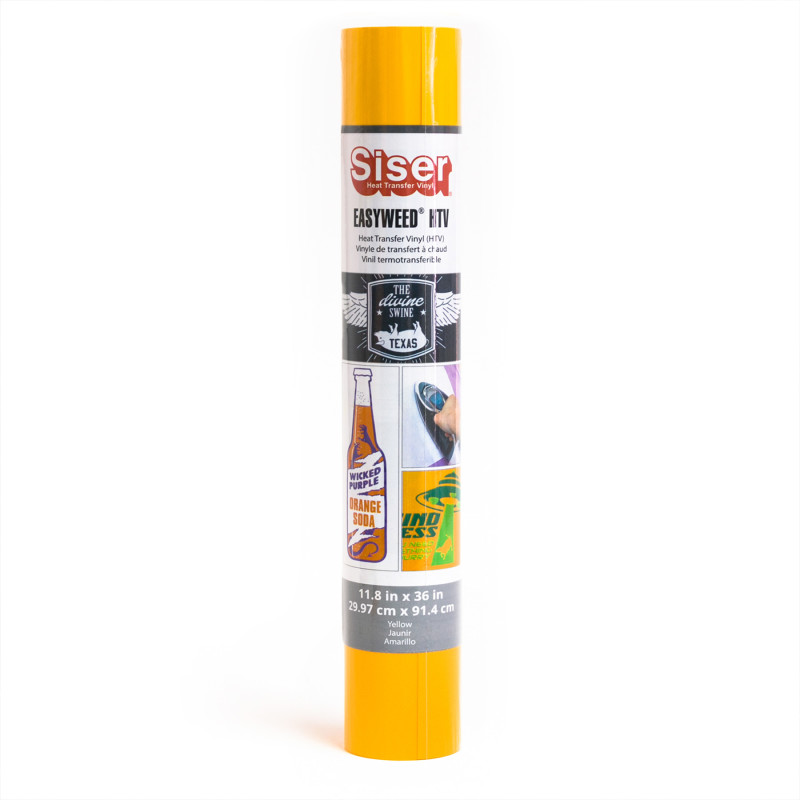 Easyweed HTV Heat Transfer Vinyl, 36", Yellow