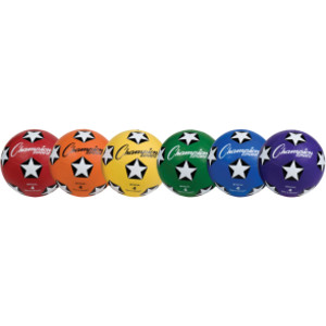 Rubber Cover Soccer Ball, Size 4, Set of 6
