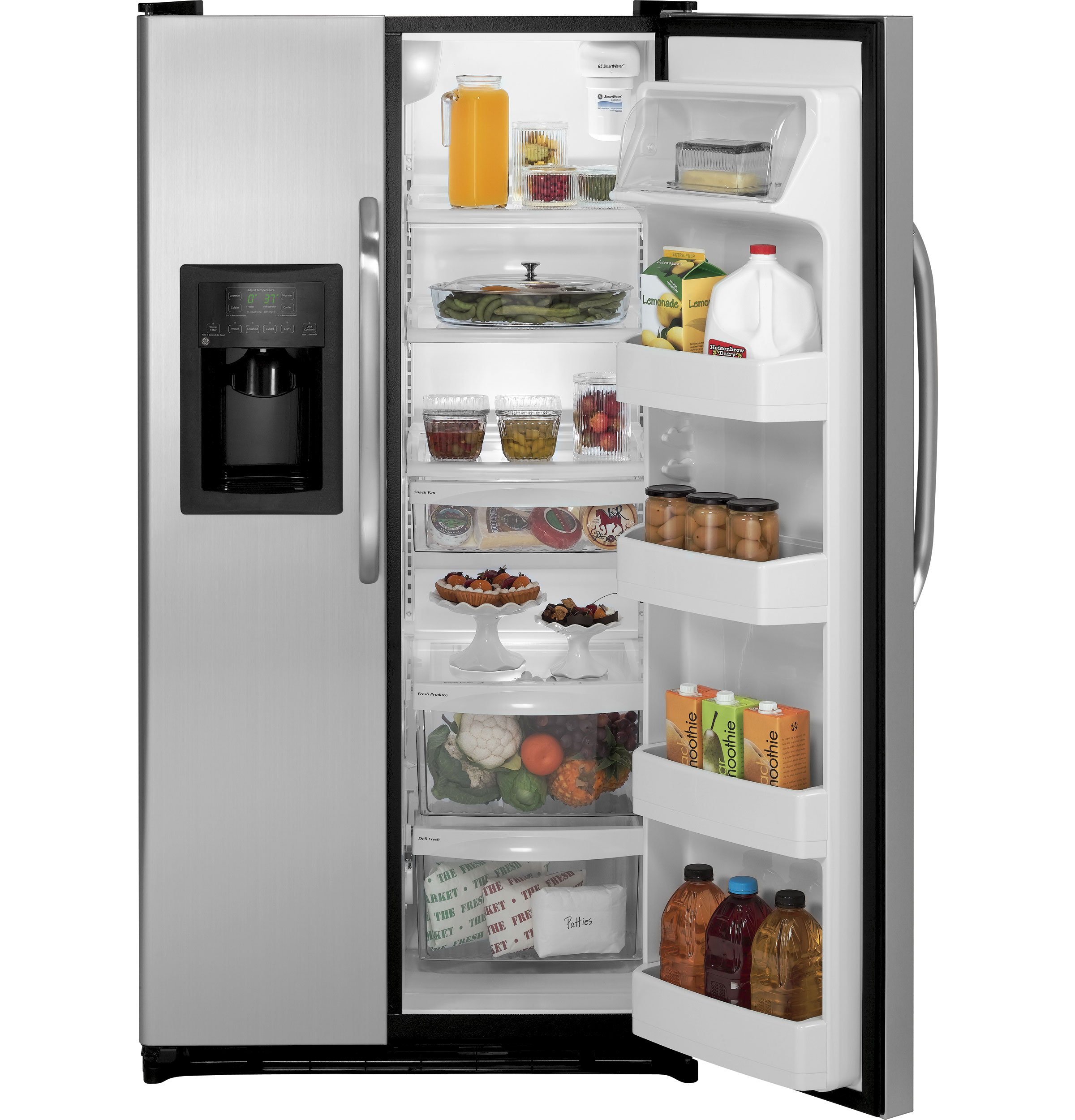GE® ENERGY STAR® 25.3 Cu. Ft. Side-By-Side Refrigerator with Dispenser