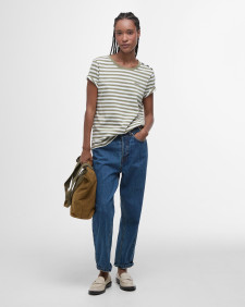 T-shirt Ferryside con motivo a righe 
