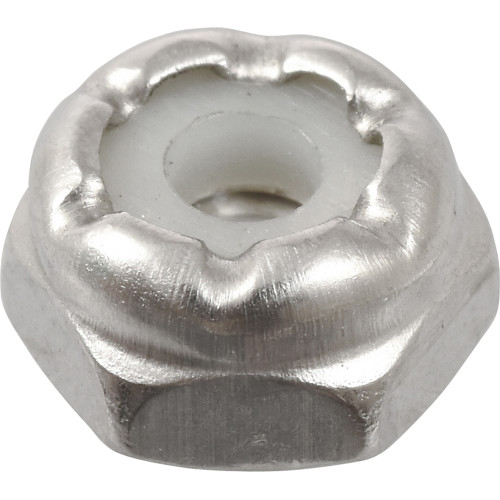 18-8 Stainless Steel Nylon Insert USS Coarse Stop Nut #4-40