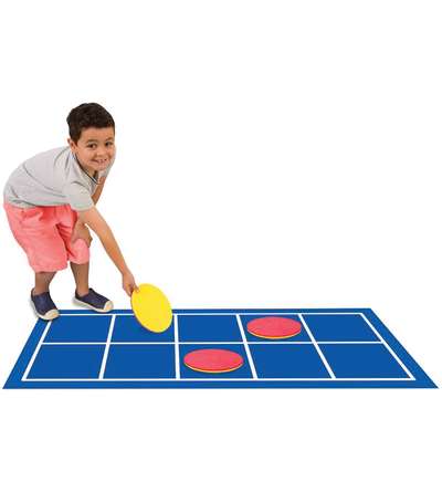 Ten-Frame Floor Mat with Giant Counters