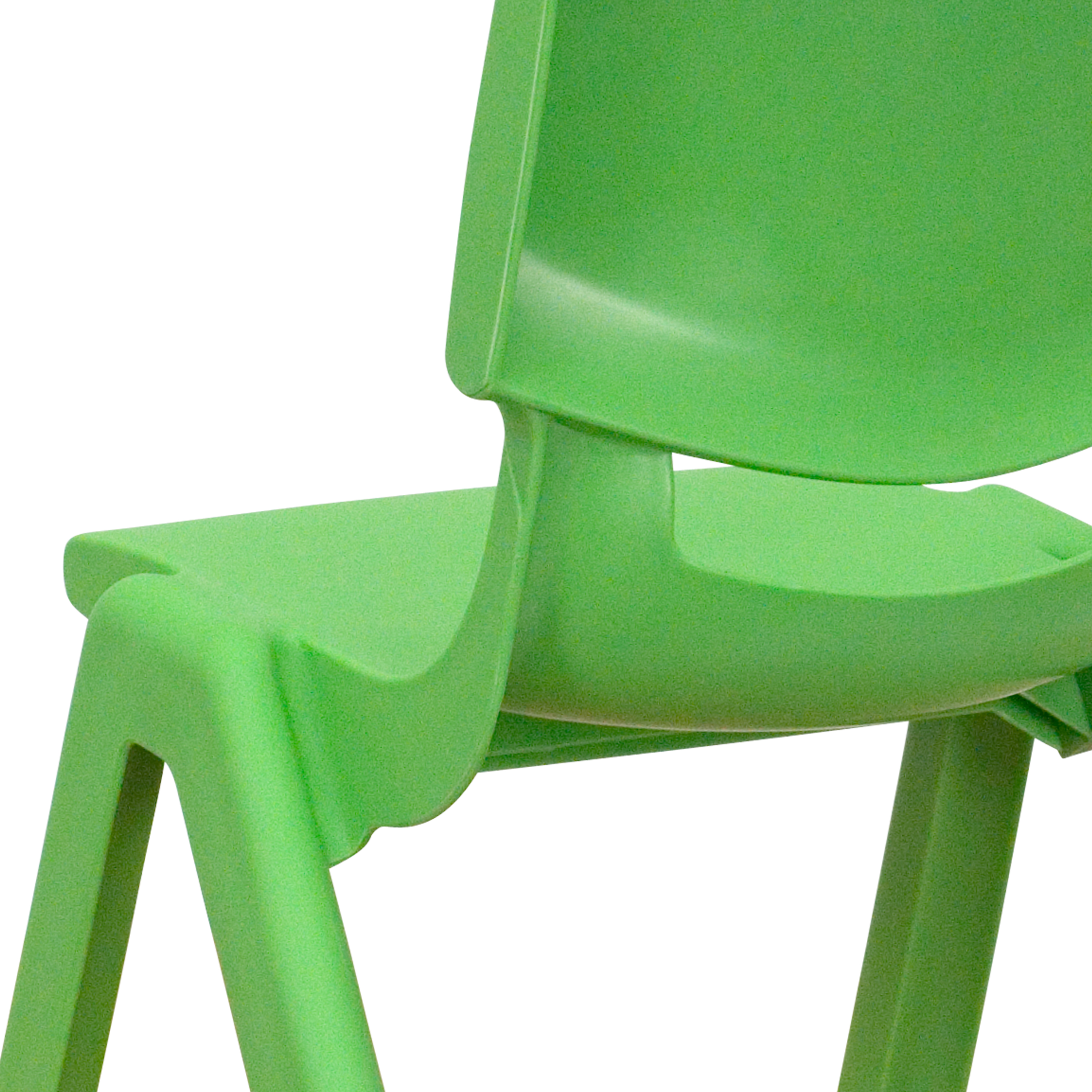 Pack de 4 sillas escolares apilables de plástico azul con asiento de 10,5" H, silla preescolar - Imagen 11 de 58