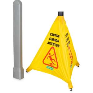 Carlisle, Pop-Up Caution, Wet Floor Cone, Yellow, 20"