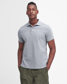 Sports Short-Sleeved Polo Shirt Grey Marl