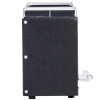One-sided bulk unwrapped straw dispenser in black