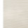 Off-white cellular (honeycomb) shade with evenly spaced horizontal pleats, lowered and closed, filtering soft light; textured linen-like fabric visible against a neutral bright background with no room details.