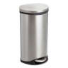 SAF9902SS, Safco Products, Step-On Medical, 7.5 gal, Steel, Stainless Steel, Round, Receptacle
